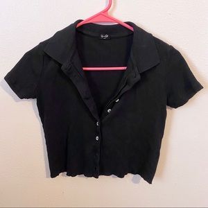 Brandy Melville Black Caroline Top